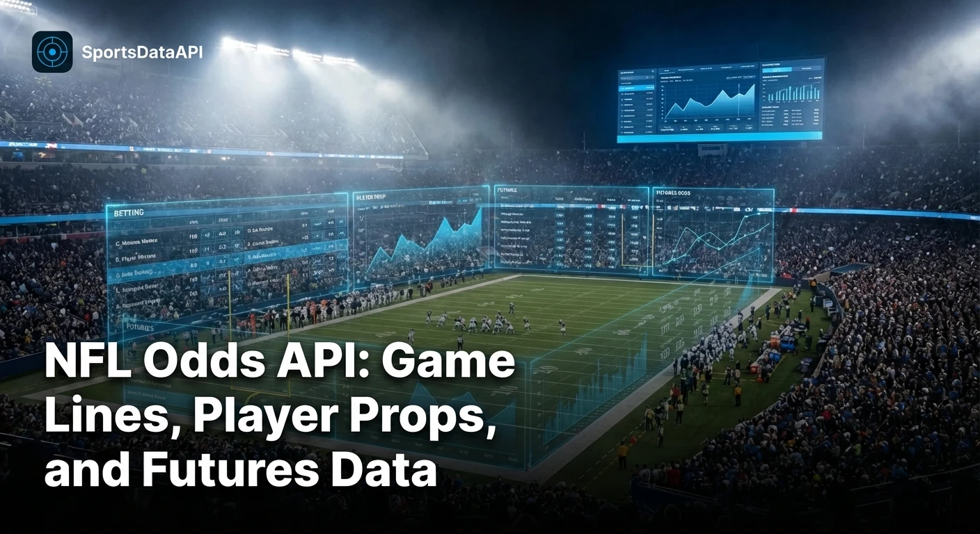 NFL Odds API: Game Lines, Player Props, and Futures Data